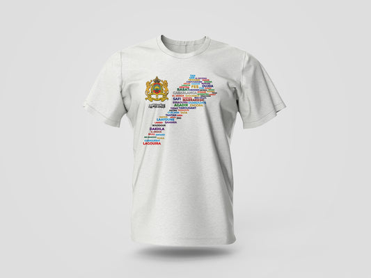 Map of Morocco (Short Sleeve T-Shirt)